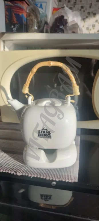 Керамический чайник c подставкой для подогрева