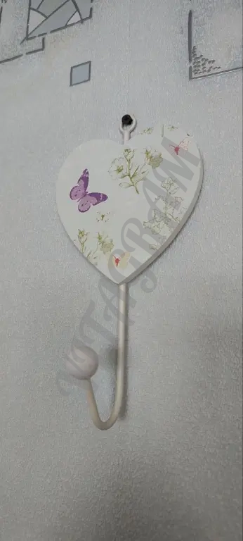 Вешалка крючок, сердце "Прованс"