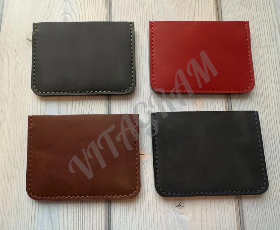 картхолдер визитница мини кошелёк из натуральной кожи ручной работы