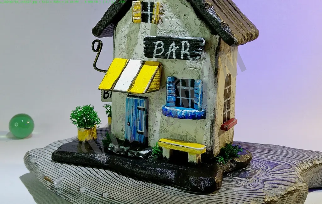 Декор Деревянные миниатюрные домики