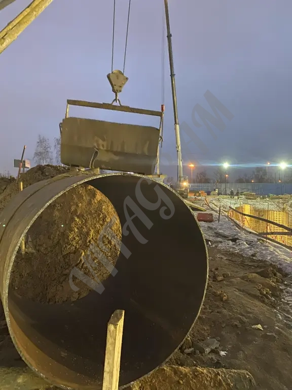 Продавливание стального футляра. Котлованы. Шахты. Штольни.