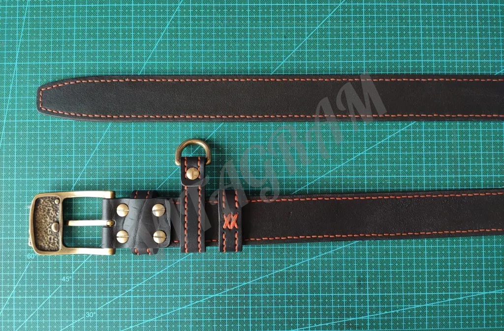 Ремень из натуральной кожи “Медведь"