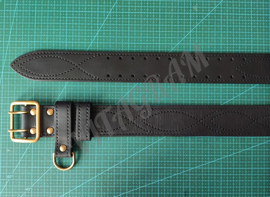 Ремень офицерский 2 размер, ручная работа