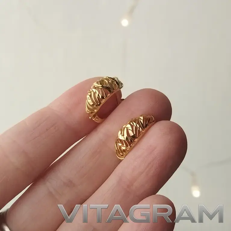 Серьги серебряные с позолотой 925 проба