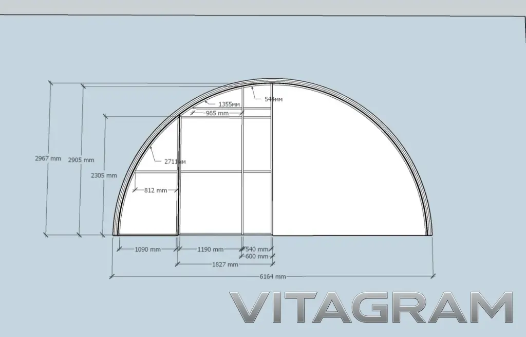 Каркас ангара разборный