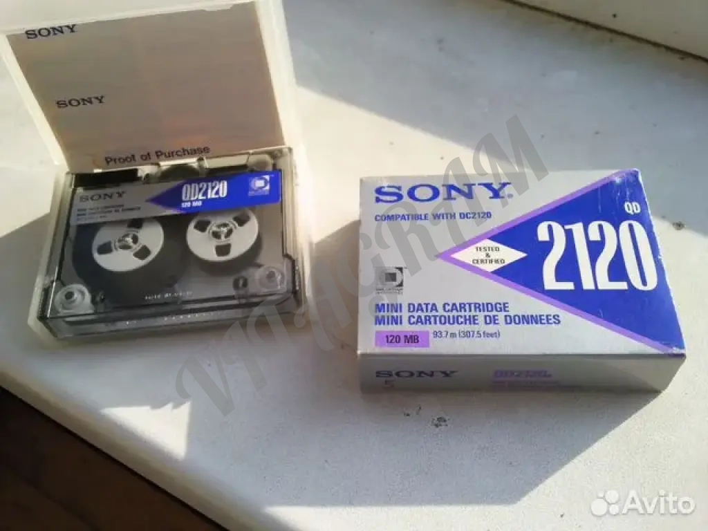 Мini data cartridge sony QD2120 на 120 Мб