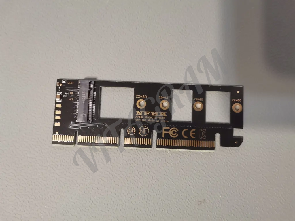 Адаптер переходник для установки NVME SSD в слот PCI express